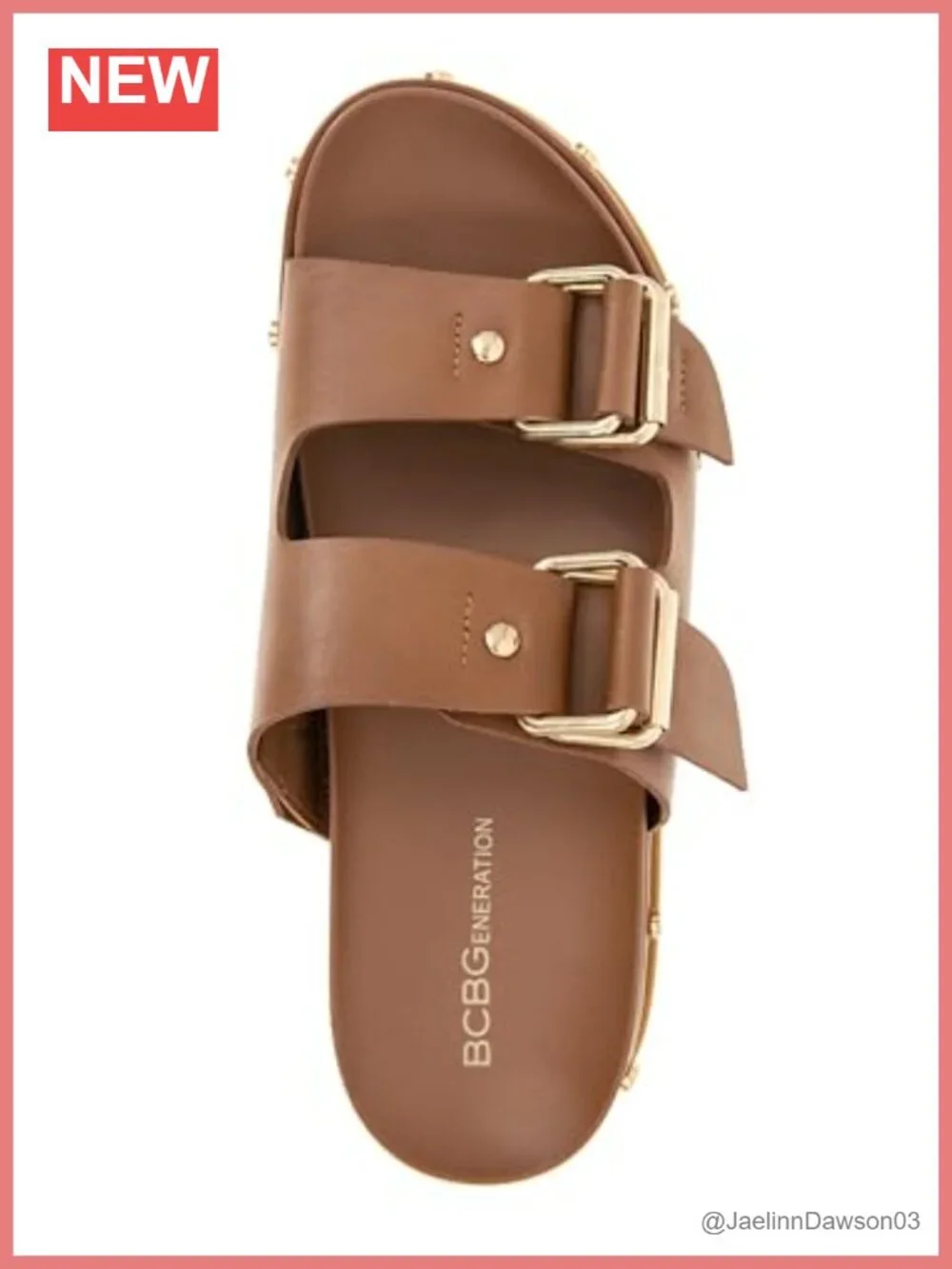 BCBGeneration Bamba Womens Faux Leather Adjustable Footbed Sandals